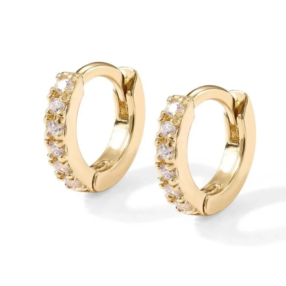 Gems Huggie Hoops 14k gold